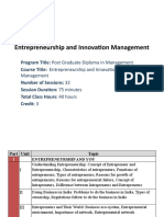 Entrepreneurship and Innovation Management