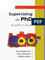 Supervising The PHD A Guide To Success Sara Delamont, Paul Atkinson and Odette Parry