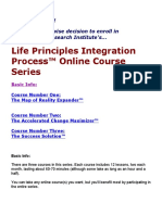 Life Principles Course