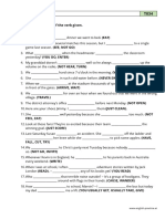 B1 All Tenses T034: Fill in The Correct Form of The Verb Given