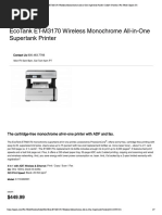 Ecotank Et-M3170 Wireless Monochrome All-In-One Supertank Printer