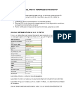 Instructivo de Uso Reporte Mantenimiento