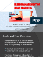 Evidence Based Management of Plantar Fasciitis