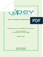 Opev Suivi Evaluation Actes Du Seminaire Rapport Final