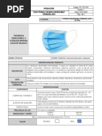 Ficha Tecnica Fabricacion Tapabocas Termosellados