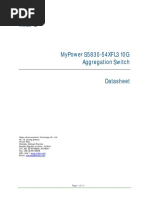 MyPower S5830-54XF L3 10G Aggregation Switch Datasheet 20181127