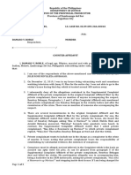 Republic of The Philippines Department of Justice Office of The Provincial Prosecutor Province of Zamboanga Del Sur Pagadian City