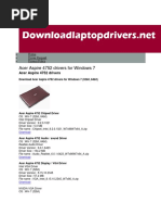 Acer Aspire 4752 Drivers (Win7 32,64)