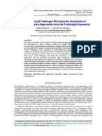 Teacher Related Challenges Affecting The Integration of Ethnomathematics Approaches Into The 7701