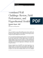 Ventilated Wall Claddings: Review, Field Performance, and Hygrothermal Modeling