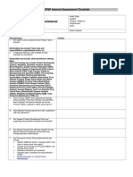 APQP Internal Assessment Checklist: Development Phase