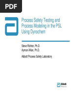 Process Safety Testing and Process Modeling in The PSL Using Dynochem