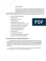 Programmable Logic Controller (PLC) : The Structure and Features of Programmable Logiccontroller