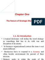 Chapter One: The Nature of Strategic Management