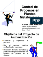 Control de Procesos en Plantas Metalúrgicas