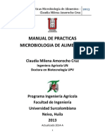 0-Manual de Practicas Microbiologia de Alimentos 2014B PDF