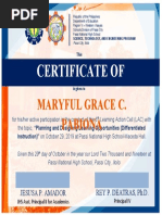 LAC Certificate