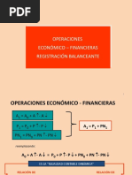 Operaciones Económico Financieras - Registración Balanceante