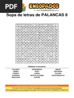 Sopa de Letras de Palancas - 8