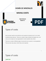 Economía de Minerales: Mining Costs