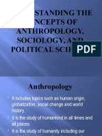 Understanding The Concepts of Anthropology, Sociology, and Political Science