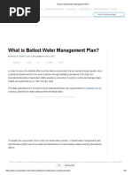 What Is Ballast Water Management Plan