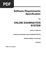 Software Requirements Specification: Version 1.0 Approved