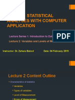 MS 14L2 Levels of Measurement