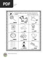 Tarea de Matematica Comunicacion Series y Silabas