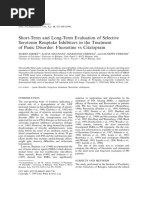 Short-Term and Long-Term Evaluation of Selective Serotonin Reuptake Inhibitors in The Treatment of Panic Disorder: Fluoxetine Vs Citalopram