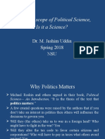 Lecture On Political SC, Nature and Scope