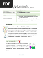 Guía Propiedades de La Materia PDF