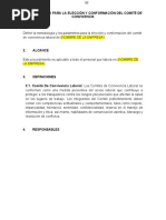 Procedimiento para La Elección y Conformación Del Comite de Convivencia