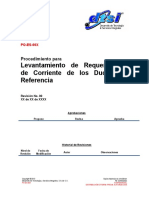 PO-ES-00X Levantamiento de Requerimiento de Corriente de Los Ductos de Referencia