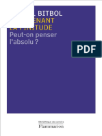 Maintenant La Finitude Peut-On Penser L'absolu by Michel Bitbol