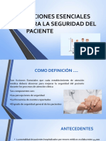 Acciones Esenciales para La Seguridad de Paciente 1