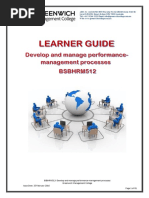 Learner Guide - Develop and Manage Performance BSBHRM512