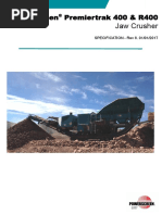 Powerscreen Premiertrak 400 Technical Specification Rev 8 01 01 2017 PDF