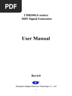 User Manual: UDB100xS Seriers DDS Signal Generator