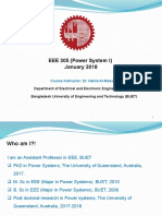 EEE 305 (Power System I) January 2018