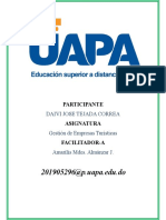 201905296@p.uapa - Edu.do: Daivi Jose Tejada Correa