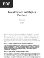 Erros Comuns Instalações Eletricas