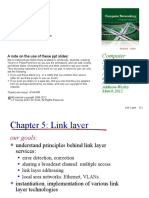 Link Layer: Computer Networking: A Top Down Approach