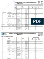 SGMA-MT-001 Matriz de Identificación de Aspectos e Impactos Ambientales