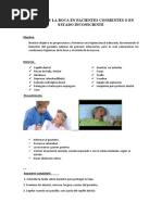 Higiene de La Boca en Pacientes Incapacitados o en Estado Inconsciente