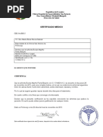 Certificado Medico