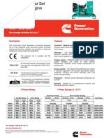 Specification Sheet 44 kVA - 66 kVA 50Hz 40 KW - 60 KW 60Hz