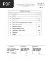 PTS (Procedimiento de Trabajo Seguro) - Pintura