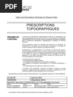 PM Referentiel Topographique RM Cahier Des Prescriptions Topographiques 2016 Avec Annexes PDF