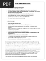 Dye Penetrant Test